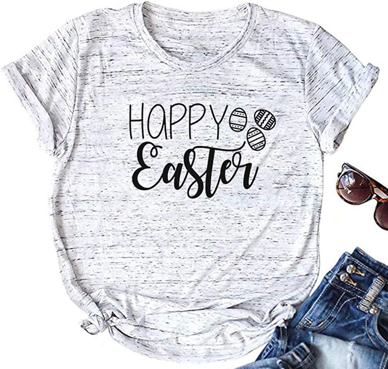 Women Happy Easter T-Shirt Cute Easter Shirt