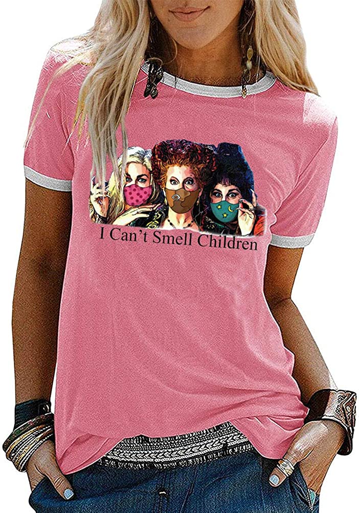 Women I Can't Smell Children Shirt Funny Halloween Shirt