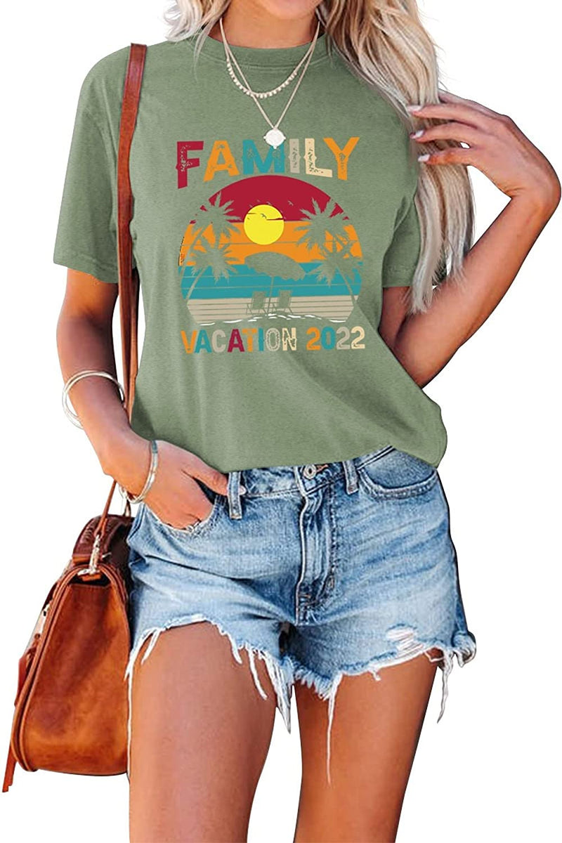 Women Family Vacation 2022 Family Trip T Shirt