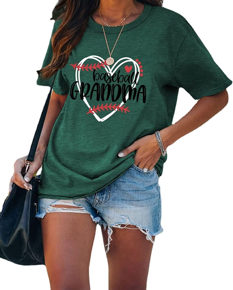 Women Basketball Grandma T-Shirt Love Heart Shirt