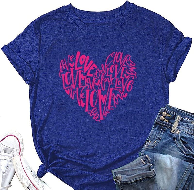 Women Love Shirt Valentines Day Gift T-Shirt