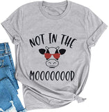 Women Not in The Mood Cow Shirt Funny Cow Shirt