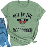 Women Not in The Mood Cow Shirt Funny Cow Shirt