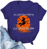 Women on A Dark Desert Highway Cool Wind in My Hair Tshirt Halloween Witch Shirt