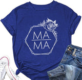 Rose Mama T Shirt for Women Short Sleeve Graphic Tees