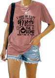 Women Funny New Mom Shirt F-Bomb Mom Tees