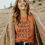 It's Just A Bunch of Hocus Pocus Women T-Shirt Halloween Shirt