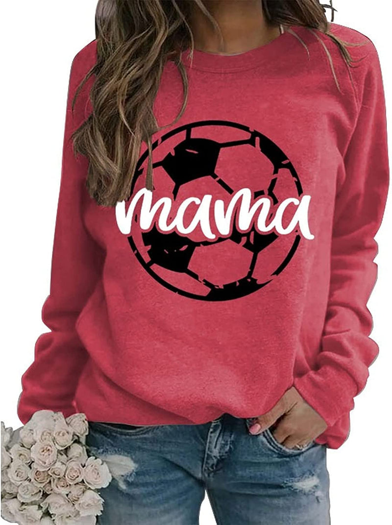 Sweat-shirt de football pour femmes, hauts graphiques de saison de football