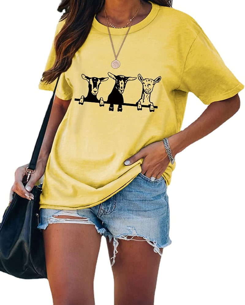 Three Goats Make Happiness Women T-Shirt
