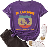 Women Funny Goldfish T Shirt Be A Goldfish Graphic Shirt