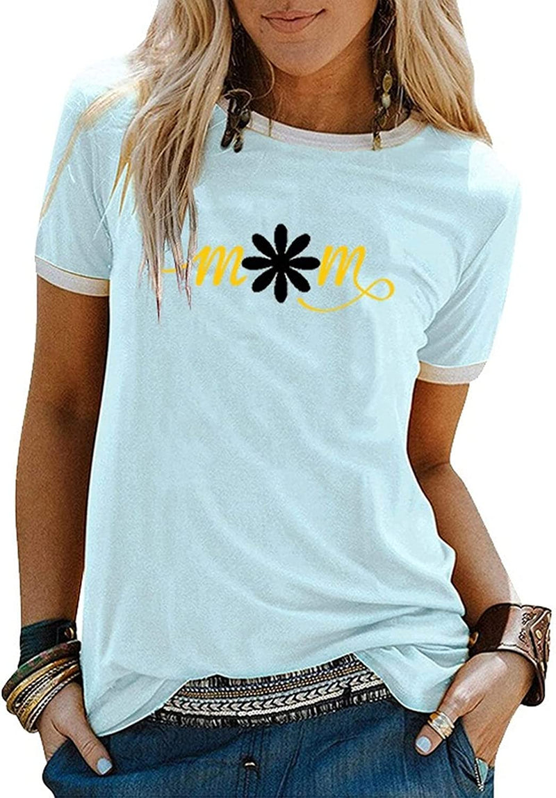 Women Daisy Mom T-Shirt