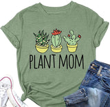 Cute Plant Mom Shirt Women Plant Lover Gift Graphic Tees