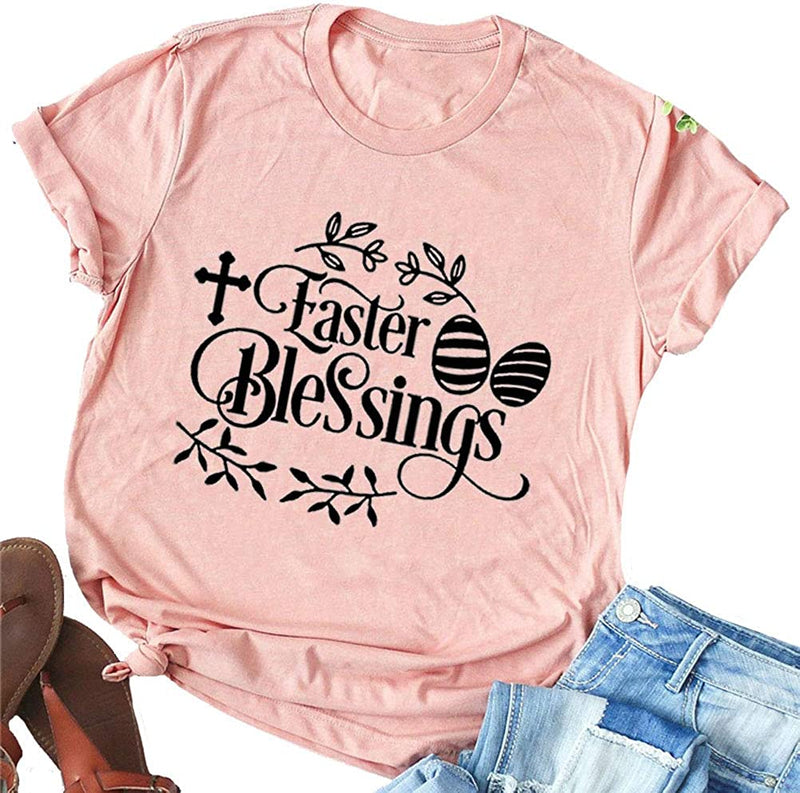 Women Easter Blessings T-Shirt Jesus Shirt