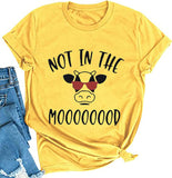 Women Not in The Mood Cow Shirt Funny Cow Shirt