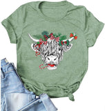 Women Cute Cow Tshirt Cow Lover Shirt