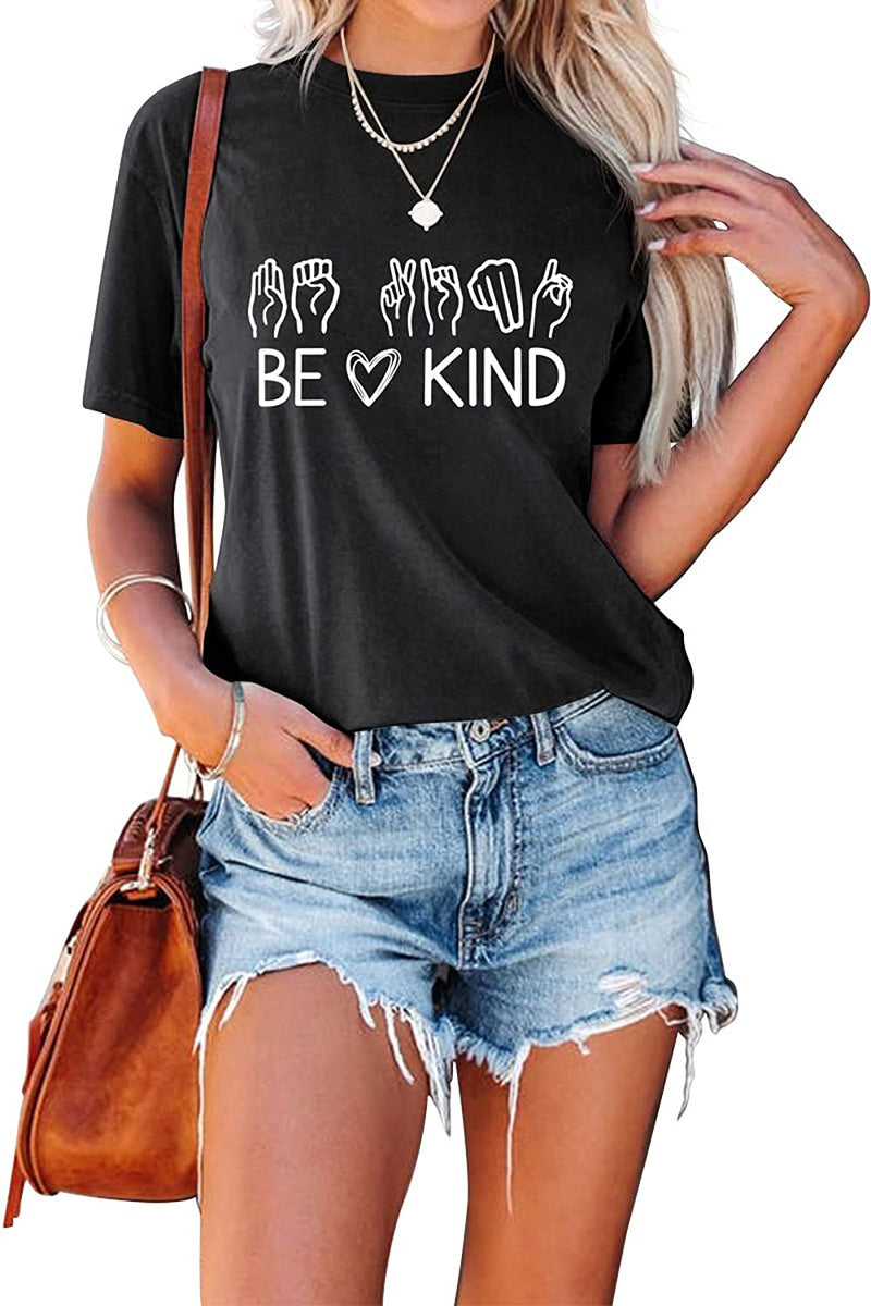 Women Be Kind Sign Language T-Shirt