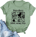 Women Bad Girls Have More Fun Shirt Halloween Party Tees