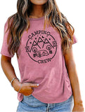 Women Camping Crew Shirt Vacation Nature Adventure Lover Tees