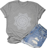 Mandala T Shirt Bohemian Women T Shirt