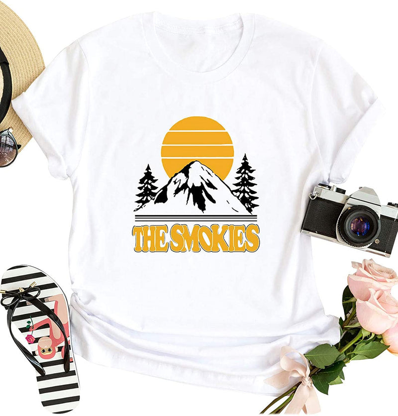 Women The Smokies T-Shirt Graphic Vintage T-Shirts Tops
