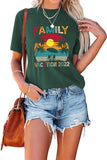 Frauen Familienurlaub 2022 Familienausflug T Shirt