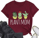 Cute Plant Mom Shirt Women Plant Lover Gift Graphic Tees