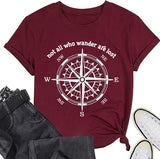 Women Travel Shirt Adventure Explore Tee Tops