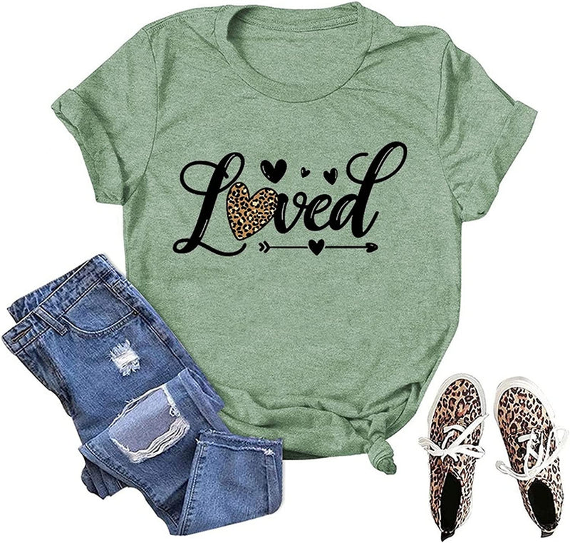 Love Shirt Women Gift for Fiance Tees Valentines Day T-Shirt