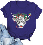 Women Cute Cow Tshirt Cow Lover Shirt