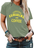 Sunshine and Coffee Tees Shirt