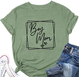 Boy Mom Shirt Women Tee Tops