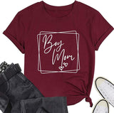 Boy Mom Shirt Women Tee Tops