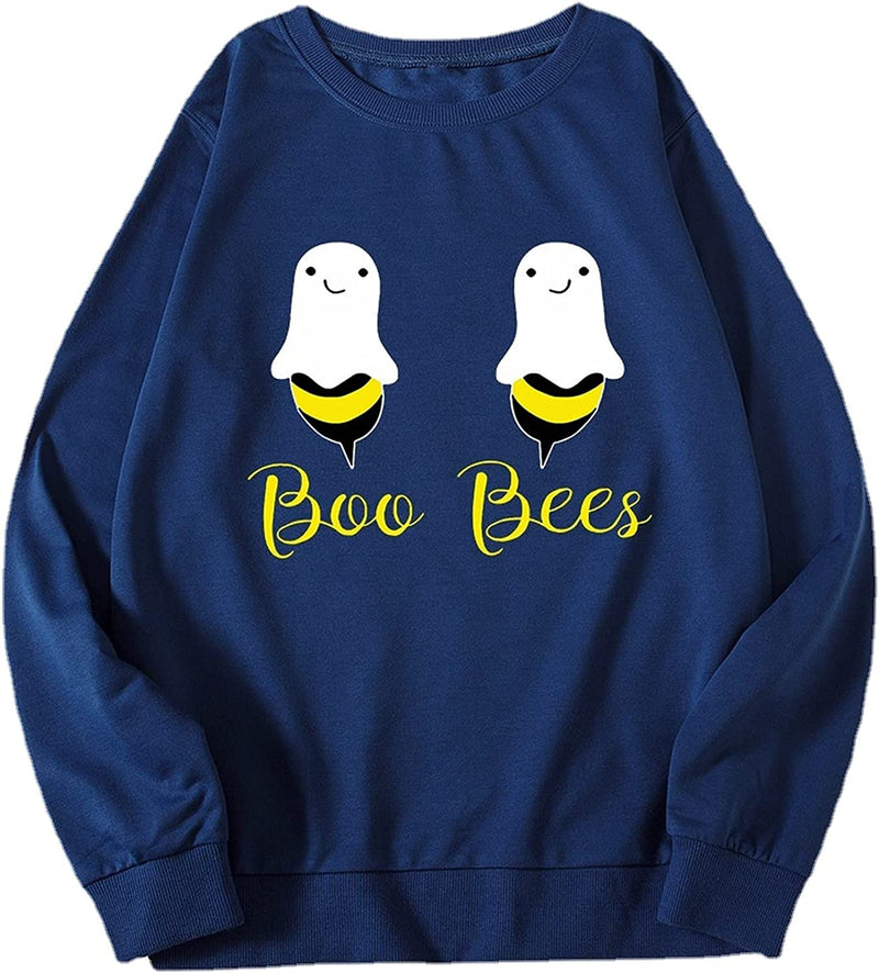 Femmes Boo Bees Chemise Drôle Halloween Fous Sweat