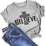 Women Believe T-Shirt Christian Shirt