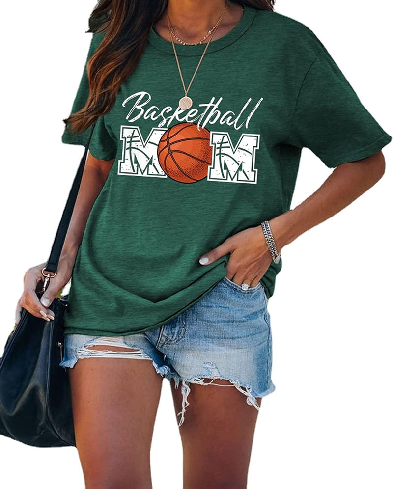 Women Basketball Mom Tshirt Tees Tops