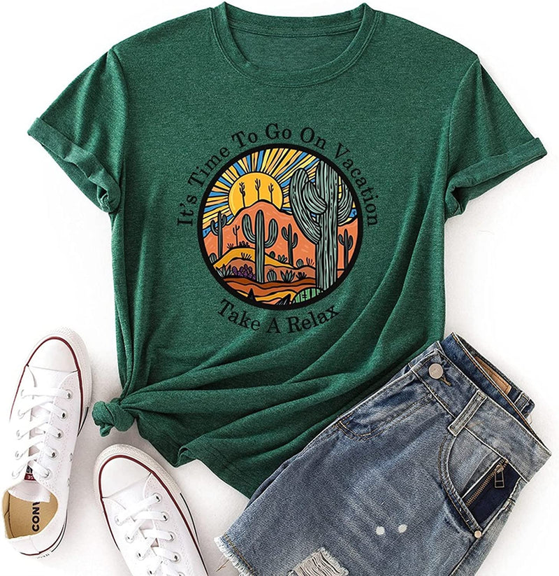 Women It's Time to Go on Vacation Take A Relax T-Shirt