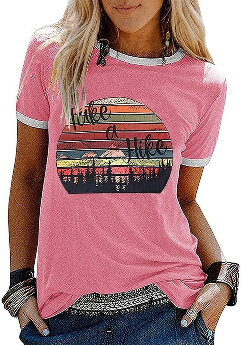 Women Take A Hike Hiking Nature Camping Gifts T-Shirt