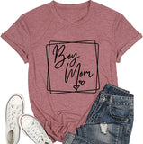 Boy Mom Shirt Women Tee Tops