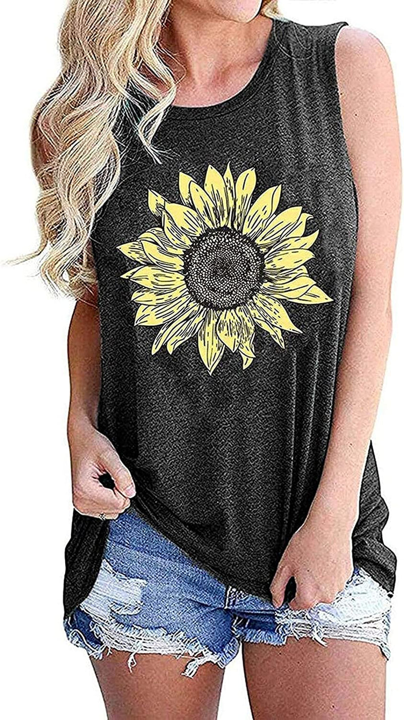 Chemise graphique tournesol femme Débardeur tournesol femme