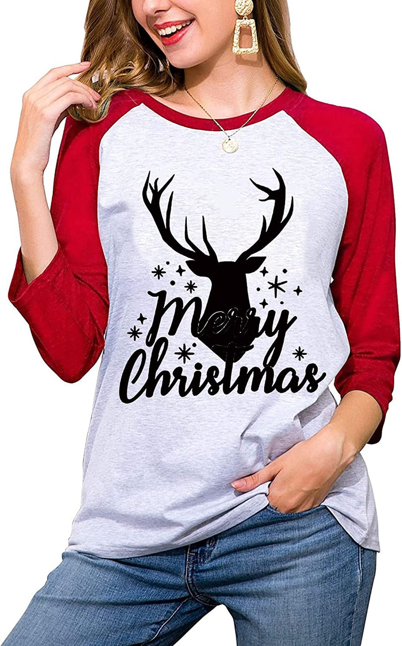 Women Merry Christmas Shirt Christmas Family Blouse