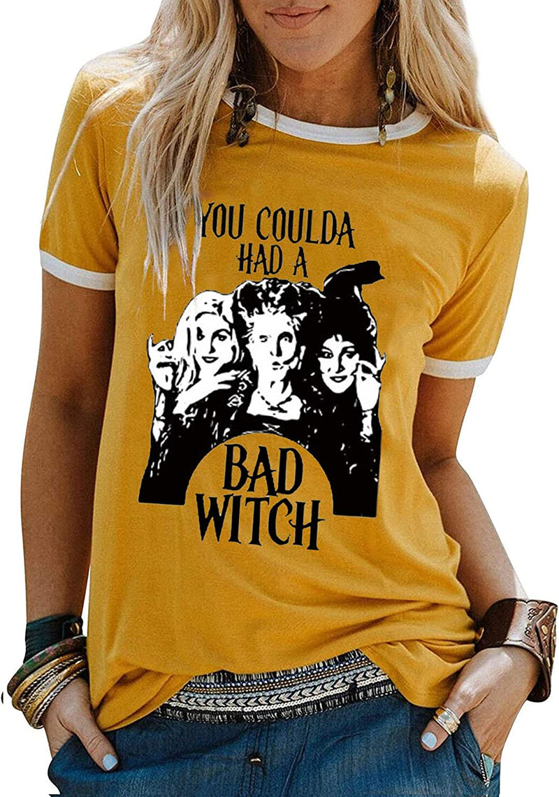 Women You Coulda Had a Bad Witch T-Shirt Halloween Shirt