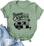 Women Queen of The Camper Shirt Camper Queen Tee