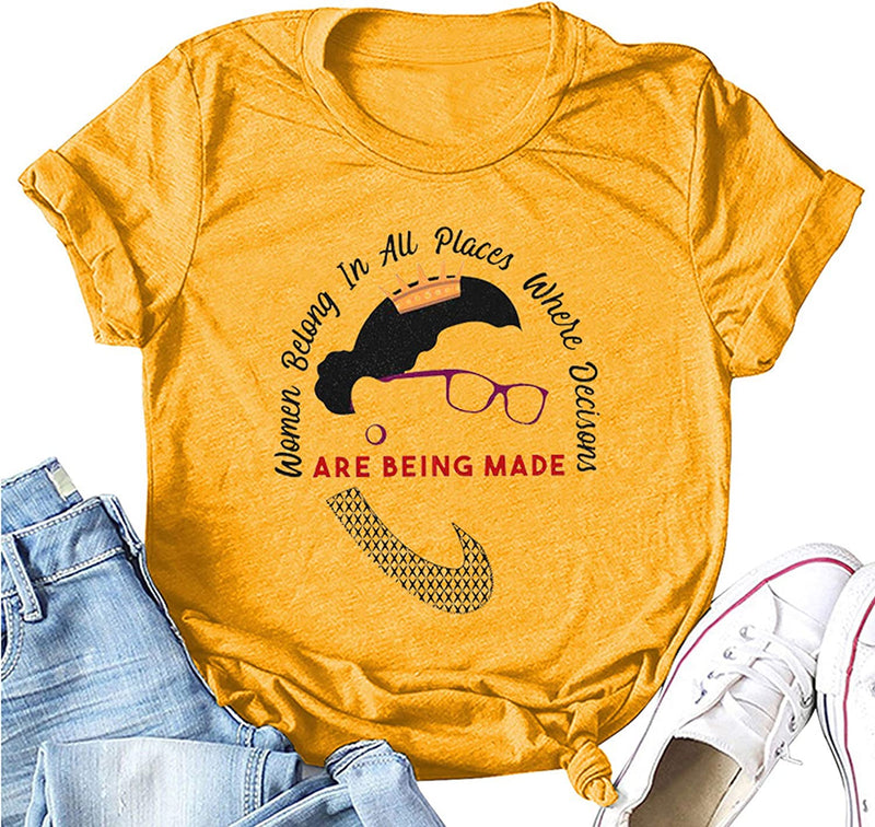 Women Belong in All Places Women Graphic T-Shirt