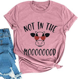 Women Not in The Mood Cow Shirt Funny Cow Shirt