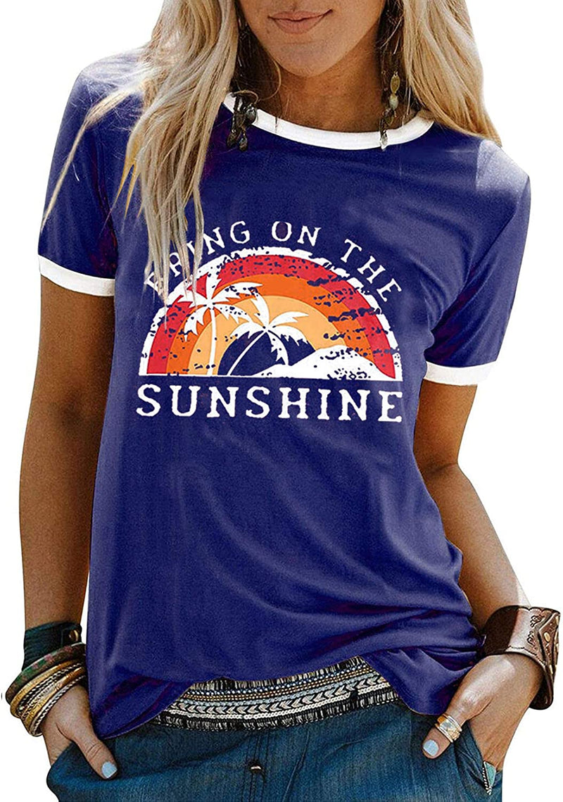 Women Bring On The Sunshine T-Shirt Women Graphic T-Shirt