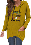 Funny Farmer Hoodies Women I Just Want To Work In My Garden and Hang Out with My Chickens Shirt