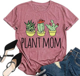 Cute Plant Mom Shirt Women Plant Lover Gift Graphic Tees