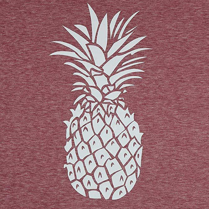 Women Pineapple T-Shirt Summer Vibes Shirt