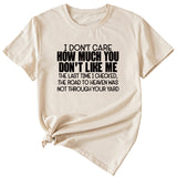 I Don't Care How Much Monogram-print Short-sleeved T-shirt