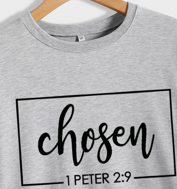 Chosen I Peter 2:9 Pull à manches longues pour femme